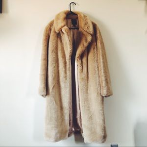 Faux Fur Long Jacket